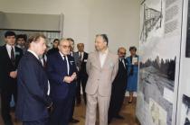 Kurt Kotouc at an exhibition at Terezin Memorial
