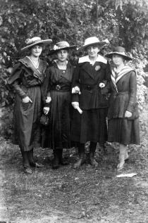 Stella Kotoucova and schoolmates