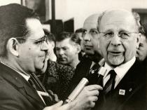 Ladislav Porjes interviewing Walter Ulbricht