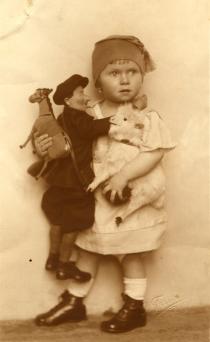 Ludmila Rutarova as a child