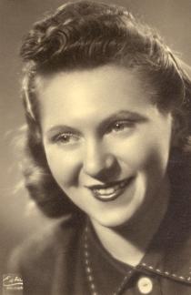 Ludmila Rutarova during the war