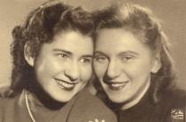 Ludmila Rutarova with her cousin Inka Weinerova