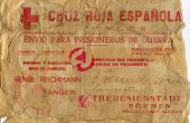 Wrapper from a Red Cross package