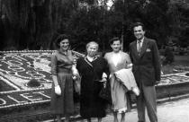 Ruth Goetzova with her mother, husband and a friend