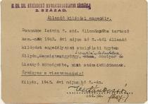 Istvan Domonkos's permanent pass