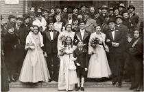 Medi Schwartz'a wedding at the Dohany Street synagogue