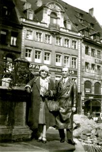 Sandor Acs and his wife on their honeymoon