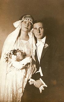 Piroska Hamos' wedding photo