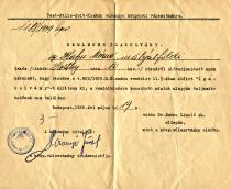 Certificate of refusal