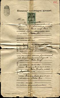 Marriage certificate