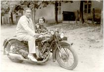 Miklos Molnar and his wife on their honeymoon
