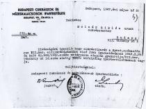 Miklos Molnar's trade corporation membership certificate