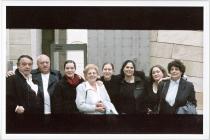 In front of the Pava Street Holocaust Museum