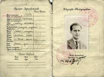 Passport of Alfred Borowicz
