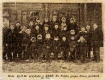 Estera Migdalska among the Polish children repatriated from the USSR