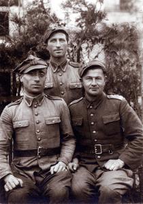 Chaim Poltorak and his friends