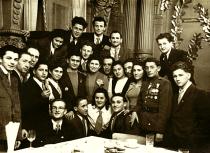 Tomasz Miedzinski with Jewish activists in Wroclaw