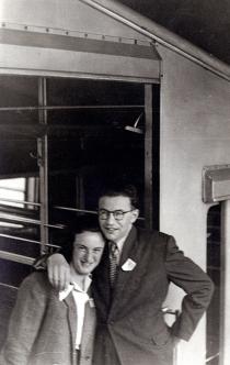 Teofila and Adam Silberring during their honeymoon