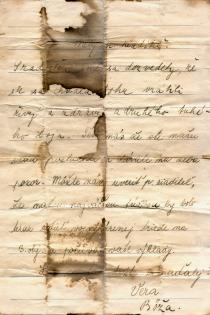 Letter from Alexander Bachnar's students