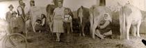 Magdalena Berger's mother-in-law Margita Berger with peasants